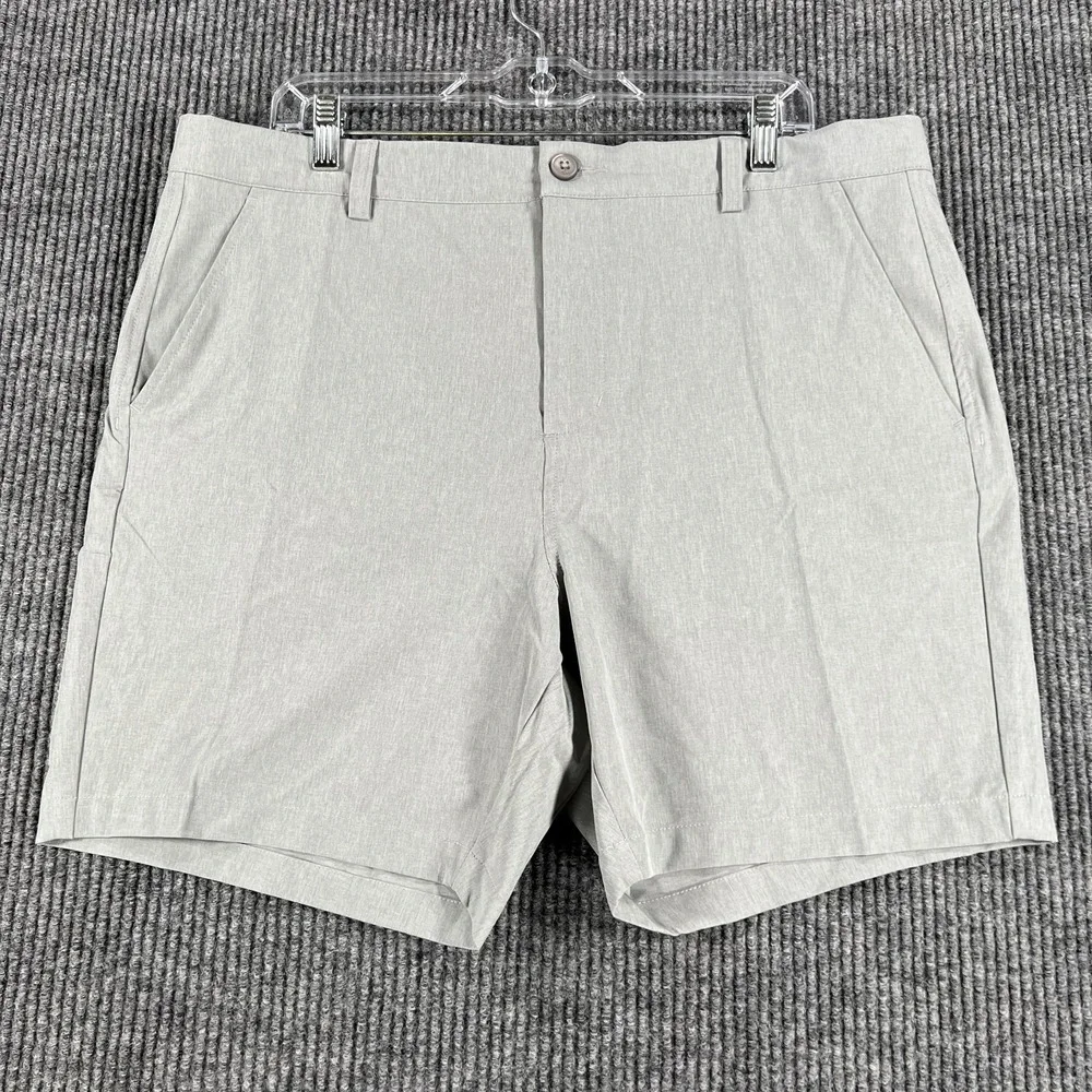 1764 Signature Performance Golf Shorts Mens 36 Gray Chino Lightweight Outdoor